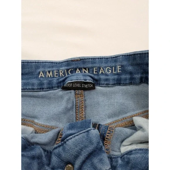 American Eagle Curvy Hi Rise Jegging Next Level Stretch Women's 8 Long - Picture 6 of 10